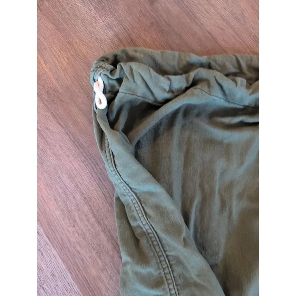 US Army Vietnam Era Drawstring Barrack Bag Vintage Military OG 107 Olive Laundry